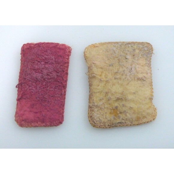 Charmant Compact Powder Rouge Leather Top Rectangle Gold Tone Mirror Vintage - Picture 12 of 12